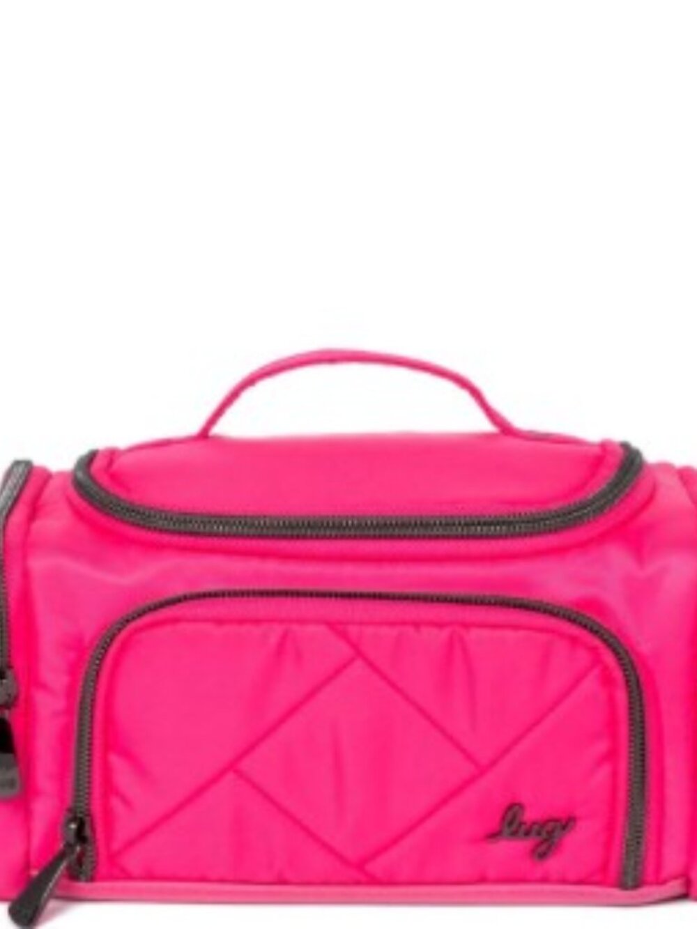 Lug Trolley Mini Cosmetic Case Magenta Neon Hot Pink